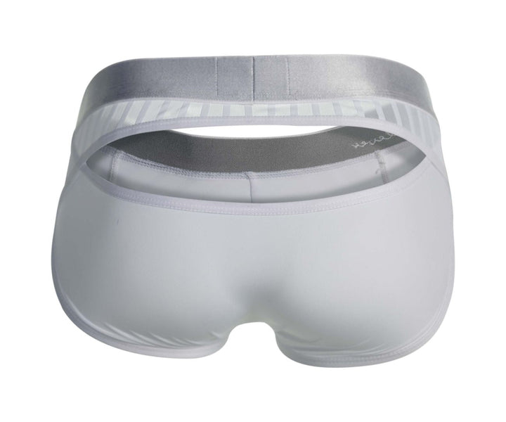 Clever men's white Lucerna briefs – silky nylon microfiber low-rise underwear