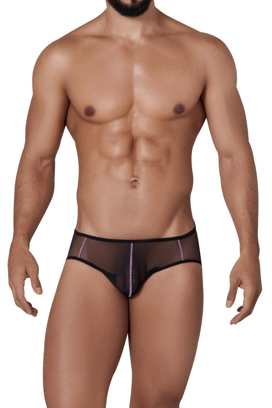 Clever men's black Hunch jockstrap – transparent nylon athletic supporter underwear