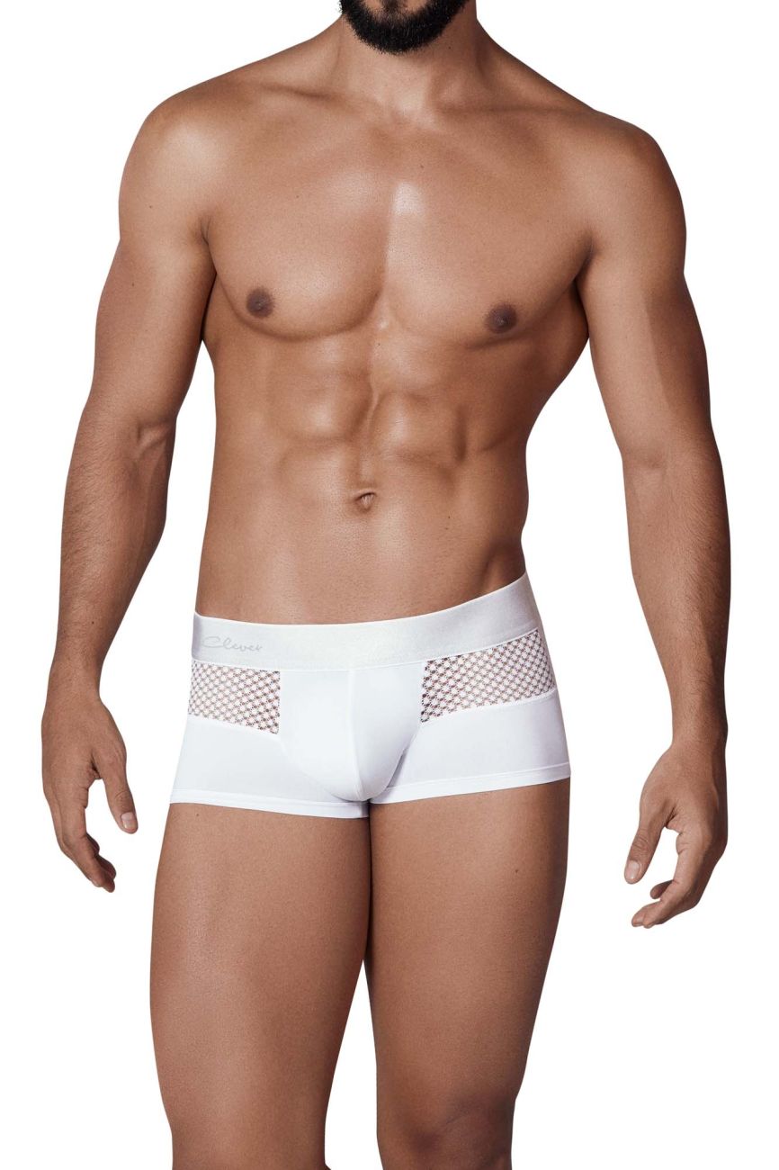 Clever men's white Urge trunks – nylon mesh quick-dry underwear