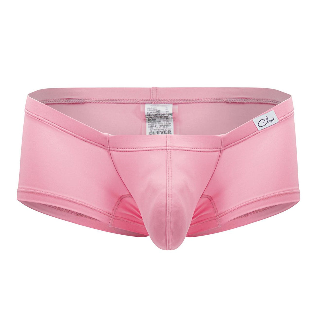 Clever men's pink Wood trunks – low-rise elastic waistband underwear