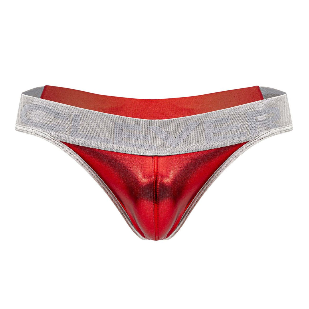 Clever men's red Earth thong – silky microfiber nylon minimal coverage underwear