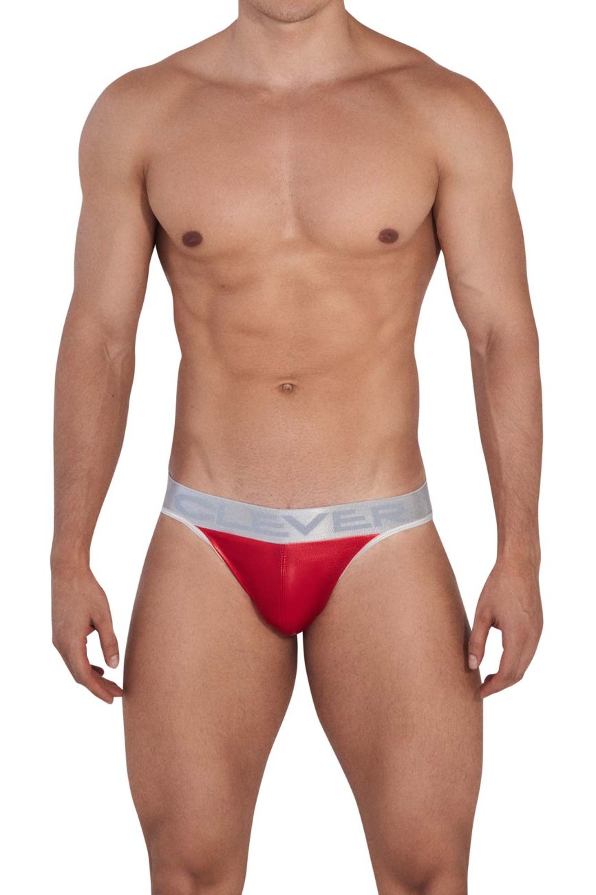 Clever men's red Earth thong – silky microfiber nylon minimal coverage underwear