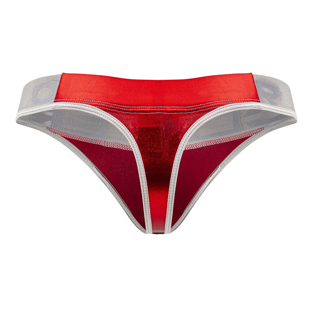 Clever men's red Earth thong – silky microfiber nylon minimal coverage underwear