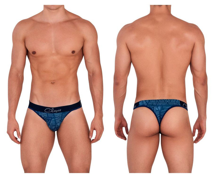 Clever Moda Lush Thongs in Dark Blue – men's thongs