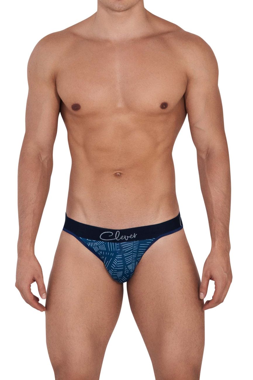 Clever Moda Lush Thongs in Dark Blue – men's thongs