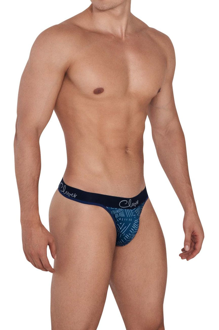 Clever Moda Lush Thongs in Dark Blue – men's thongs