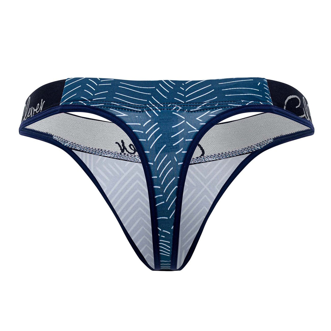 Clever Moda Lush Thongs in Dark Blue – men's thongs
