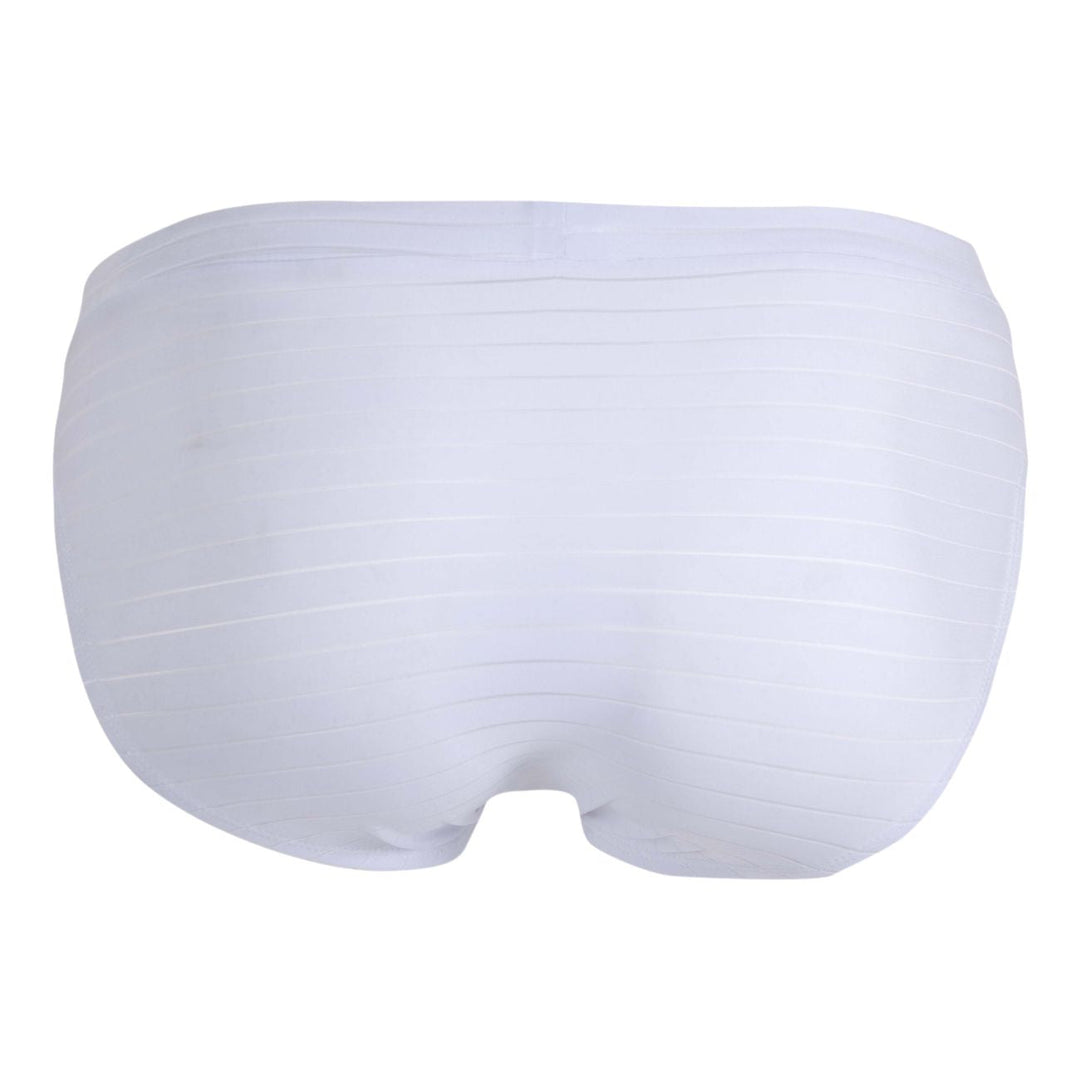 Clever men's white Sainted bikini briefs – quick-dry low-rise ergonomic underwear