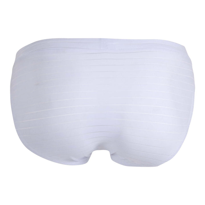 Clever men's white Sainted bikini briefs – quick-dry low-rise ergonomic underwear