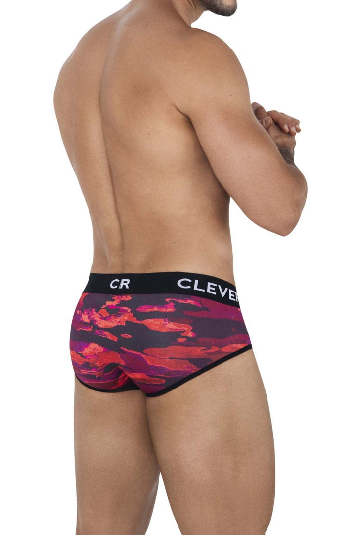 Clever men's red Navigate briefs – stretch low-rise ergonomic underwear
