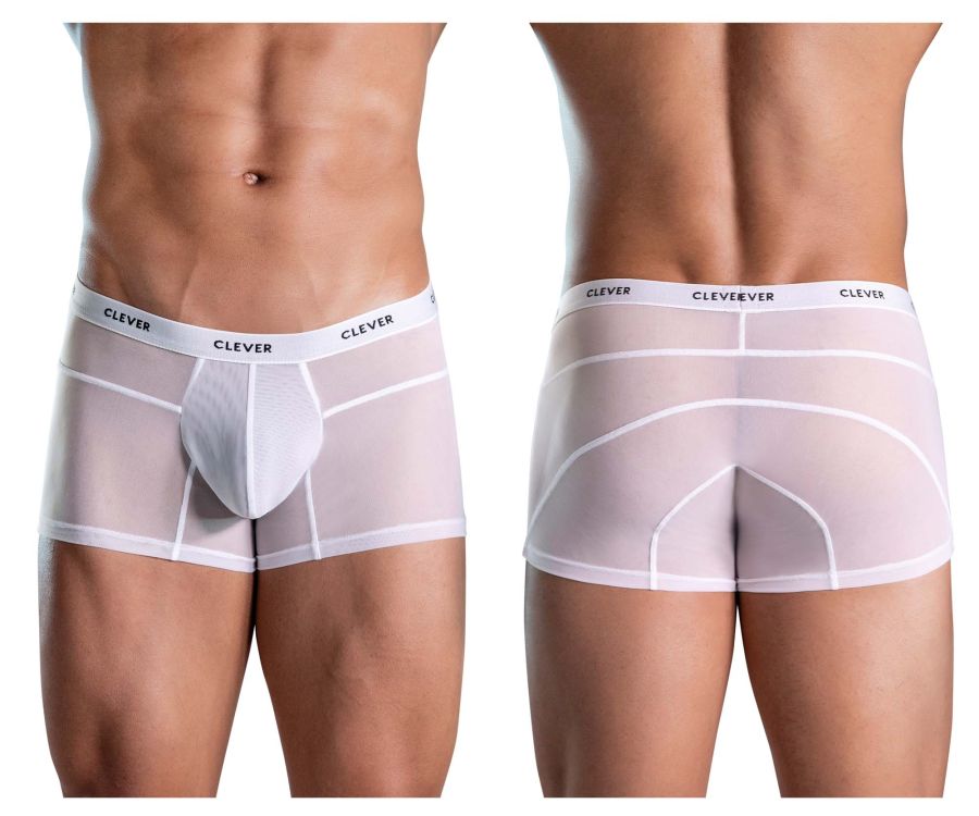 Clever Moda Legend Trunks in White – men's trunks