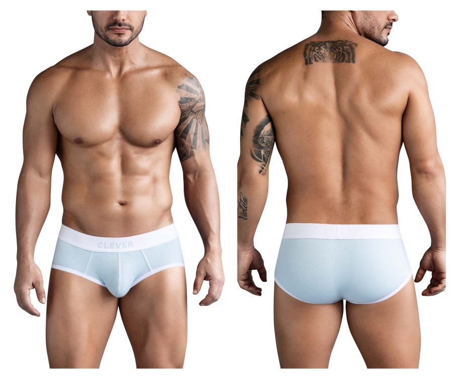 Clever Moda Colors Men's Bikini Brief in Blue – men's briefs