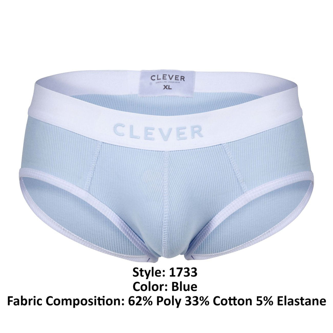 Clever Moda Colors Men's Bikini Brief in Blue – men's briefs