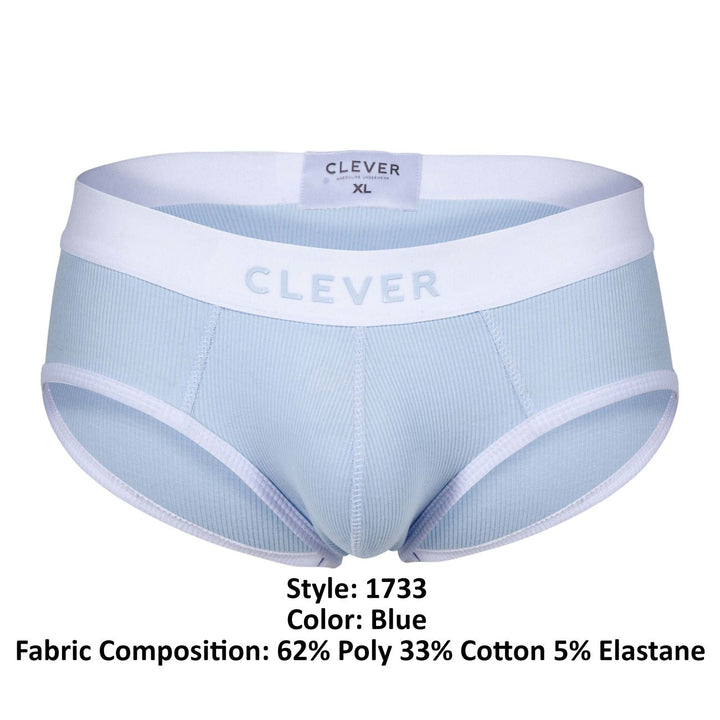 Clever Moda Colors Men's Bikini Brief in Blue – men's briefs