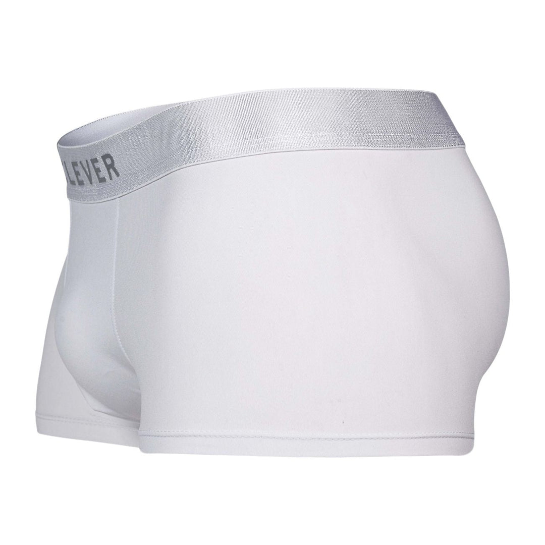 Clever Moda Victor Trunks in White – men's trunks