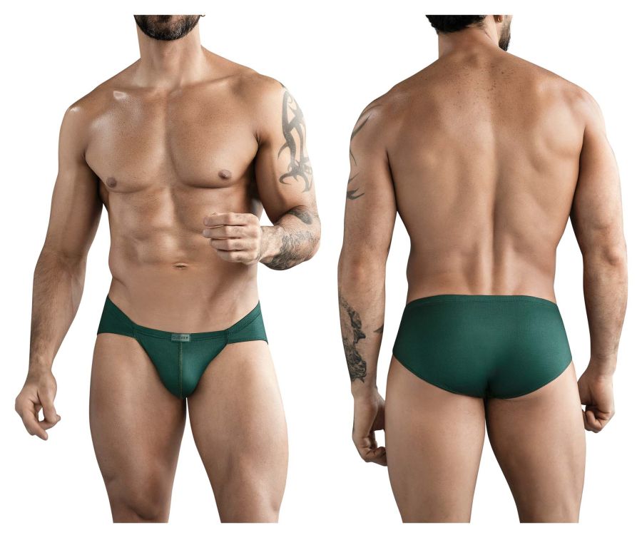 Clever Moda Optimo Men's Bikini Brief in Dark Green – men's briefs