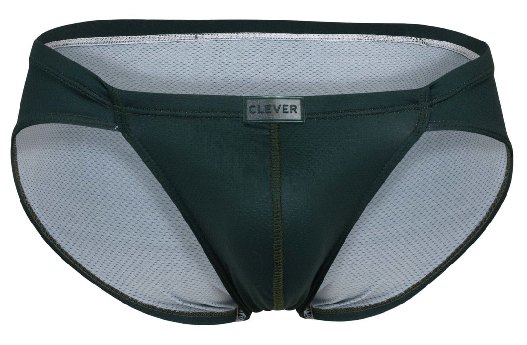 Clever Moda Optimo Men's Bikini Brief in Dark Green – men's briefs