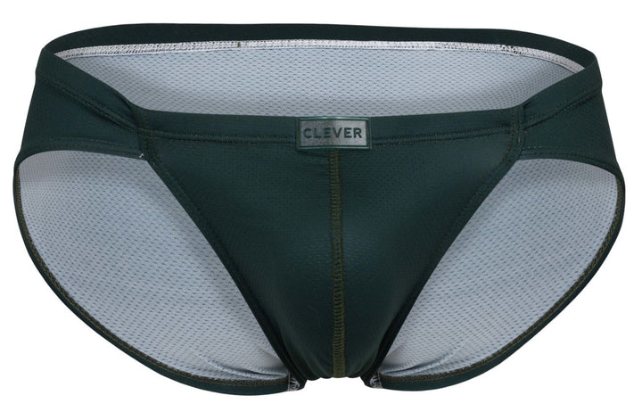 Clever Moda Optimo Men's Bikini Brief in Dark Green – men's briefs