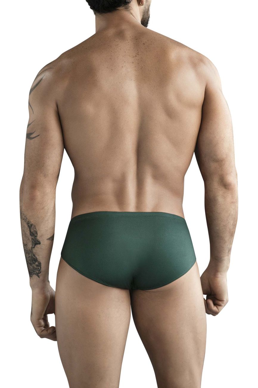 Clever Moda Optimo Men's Bikini Brief in Dark Green – men's briefs