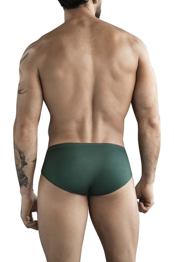Clever Moda Optimo Men's Bikini Brief in Dark Green – men's briefs