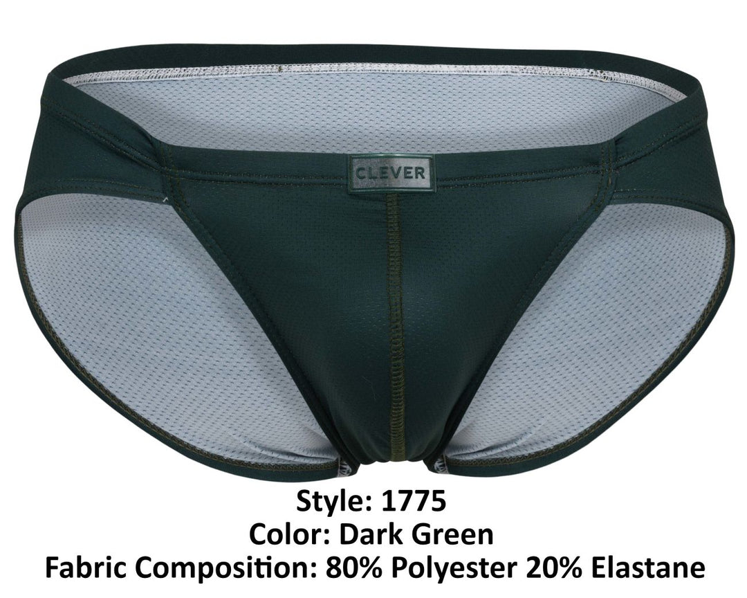 Clever Moda Optimo Men's Bikini Brief in Dark Green – men's briefs