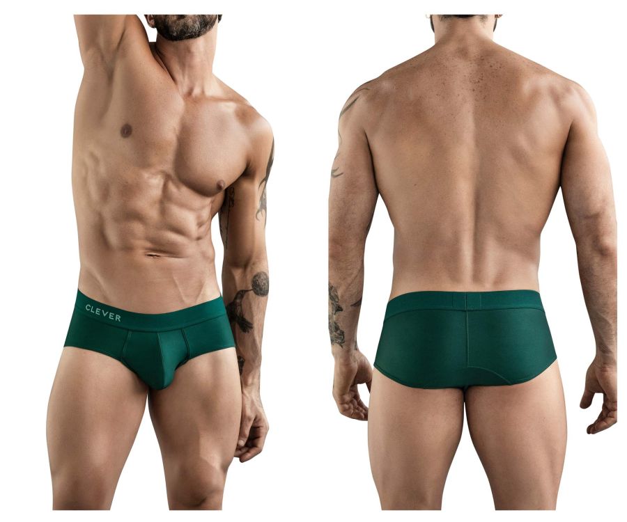 Clever Moda Venecia Men's Bikini Brief in Dark Green – men's briefs