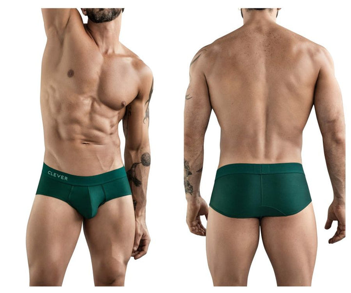 Clever Moda Venecia Men's Bikini Brief in Dark Green – men's briefs