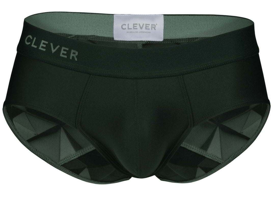 Clever Moda Venecia Men's Bikini Brief in Dark Green – men's briefs