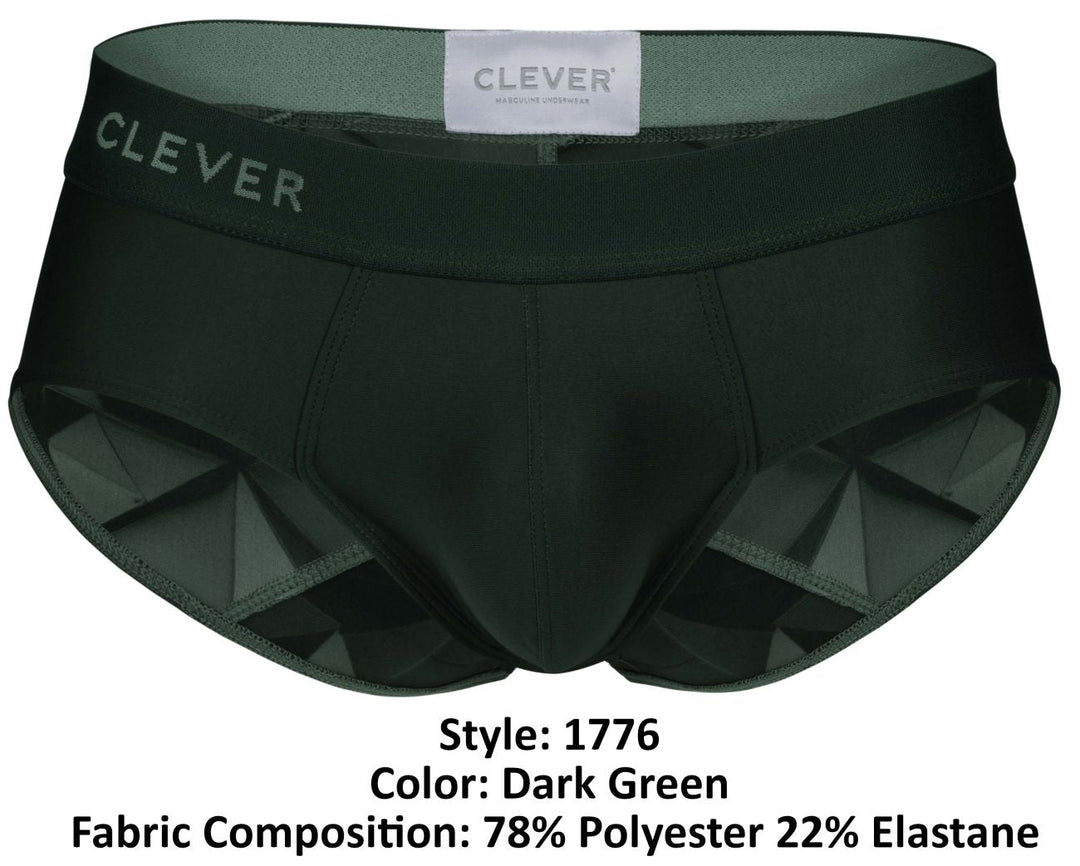 Clever Moda Venecia Men's Bikini Brief in Dark Green – men's briefs