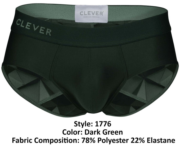 Clever Moda Venecia Men's Bikini Brief in Dark Green – men's briefs