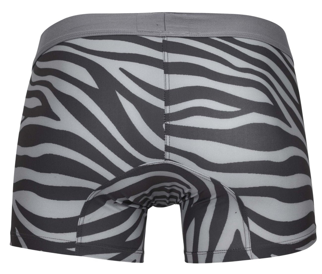 Clever Moda Cebra Men's Trunk Underwear in Gray – men's trunks