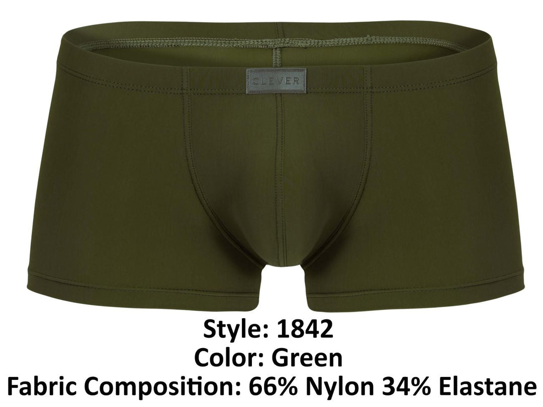 Clever Moda Buenavista Men's Trunk Underwear in Green – men's trunks