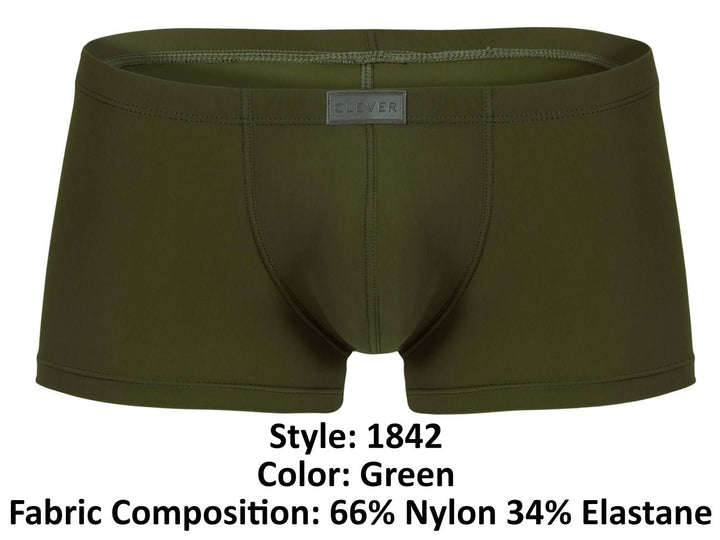 Clever Moda Buenavista Men's Trunk Underwear in Green – men's trunks