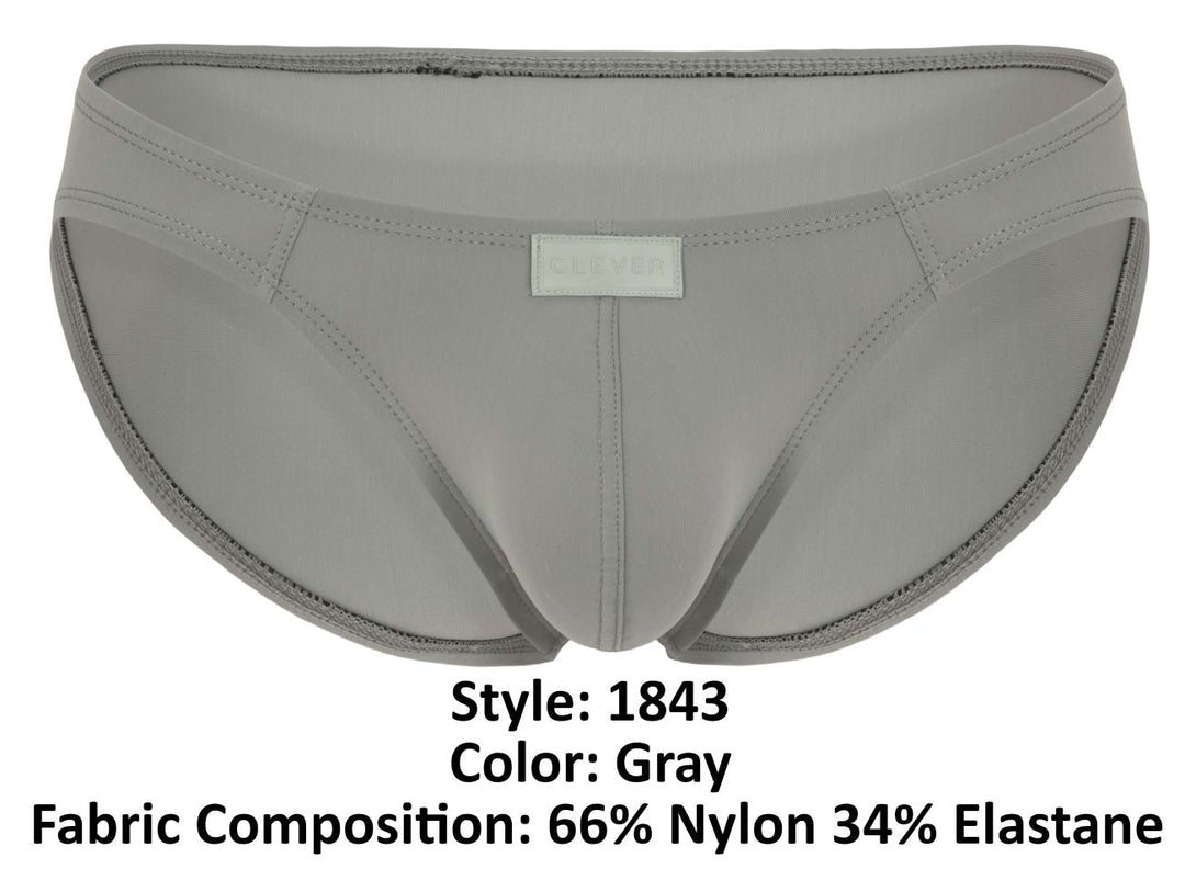 Clever Moda Buenavista Men's Bikini Brief in Gray – men's briefs