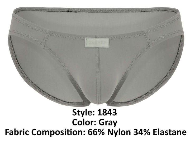 Clever Moda Buenavista Men's Bikini Brief in Gray – men's briefs