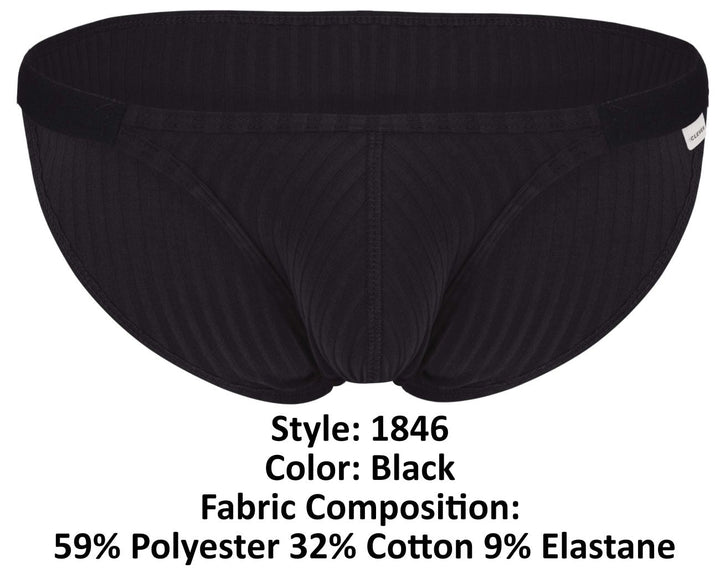 Clever Moda Mantra Men's Bikini Brief in Black – men's briefs