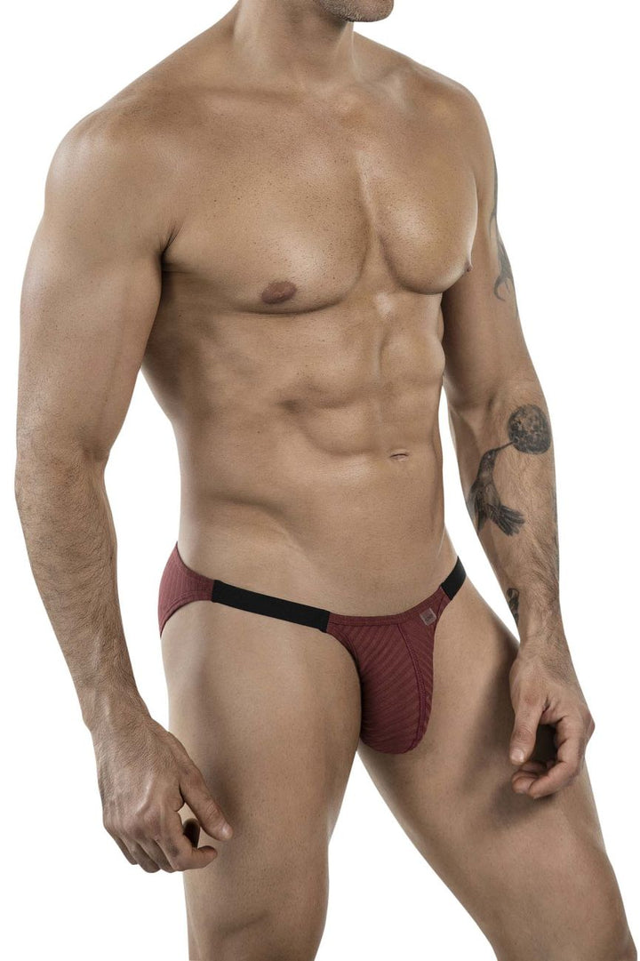 Clever Moda Mantra Men's Bikini Brief in Grape – men's briefs
