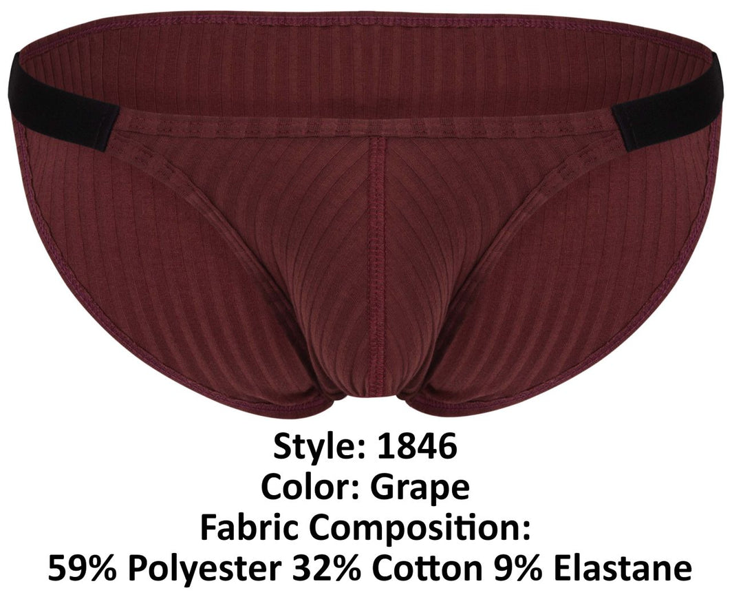 Clever Moda Mantra Men's Bikini Brief in Grape – men's briefs