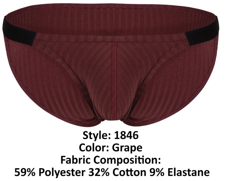 Clever Moda Mantra Men's Bikini Brief in Grape – men's briefs