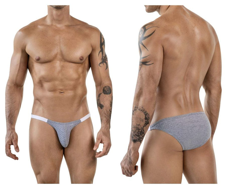 Clever Moda Mantra Men's Bikini Brief in Gray – men's briefs