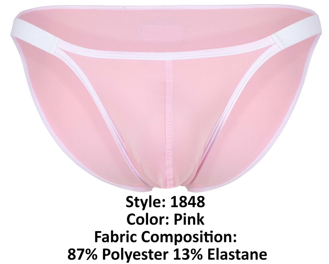 Clever Moda Relax Men's Bikini Brief in Pink – men's briefs