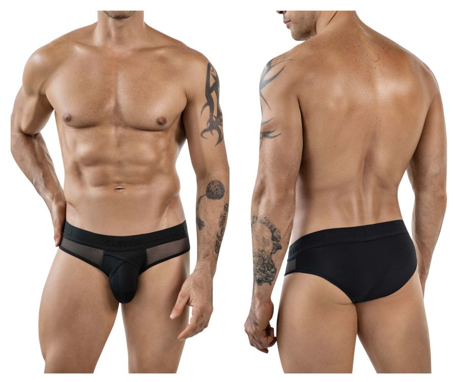 Clever Moda Eros Men's Bikini Brief in Black – men's briefs