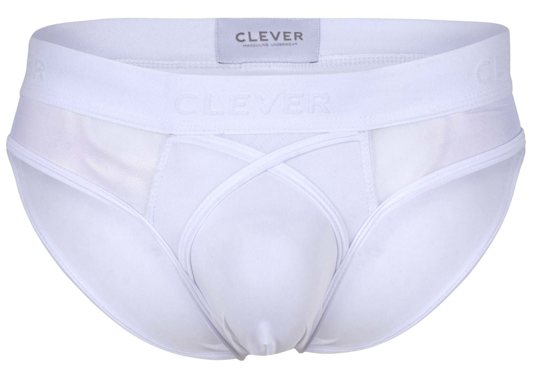 Clever Moda Eros Men's Bikini Brief in White – men's briefs