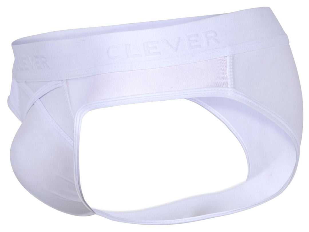 Clever Moda Eros Men's Bikini Brief in White – men's briefs