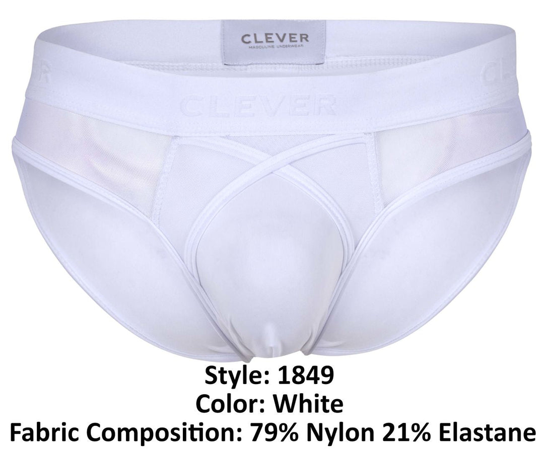 Clever Moda Eros Men's Bikini Brief in White – men's briefs