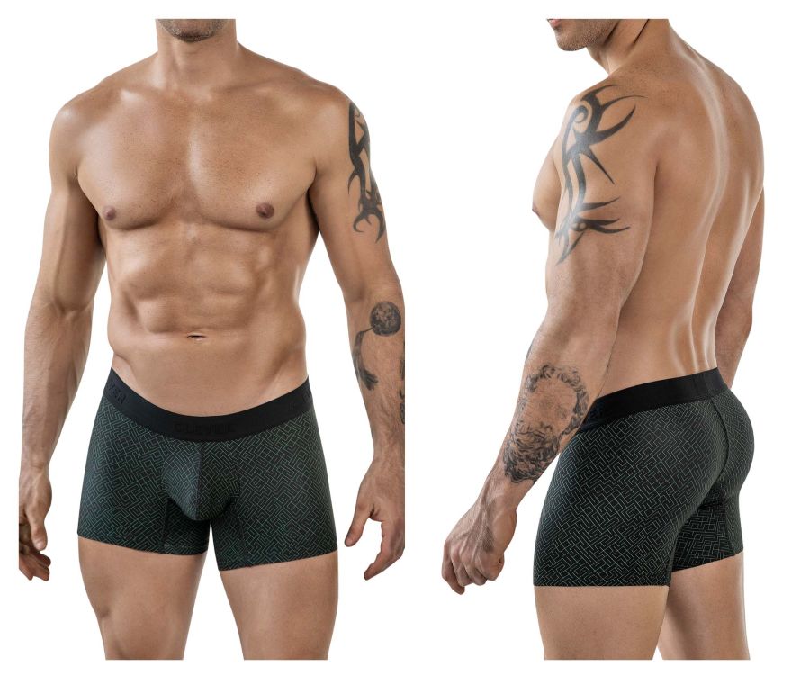 Clever Moda Laberin Men's Trunk Underwear in Black – men's trunks