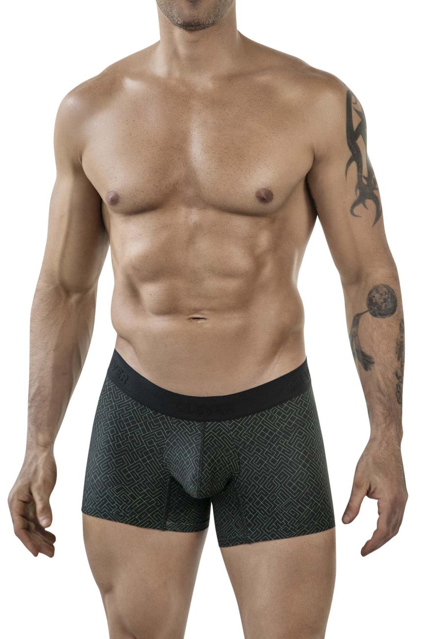 Clever Moda Laberin Men's Trunk Underwear in Black – men's trunks