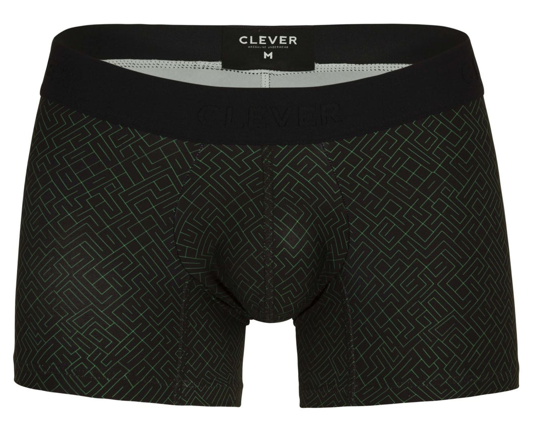 Clever Moda Laberin Men's Trunk Underwear in Black – men's trunks