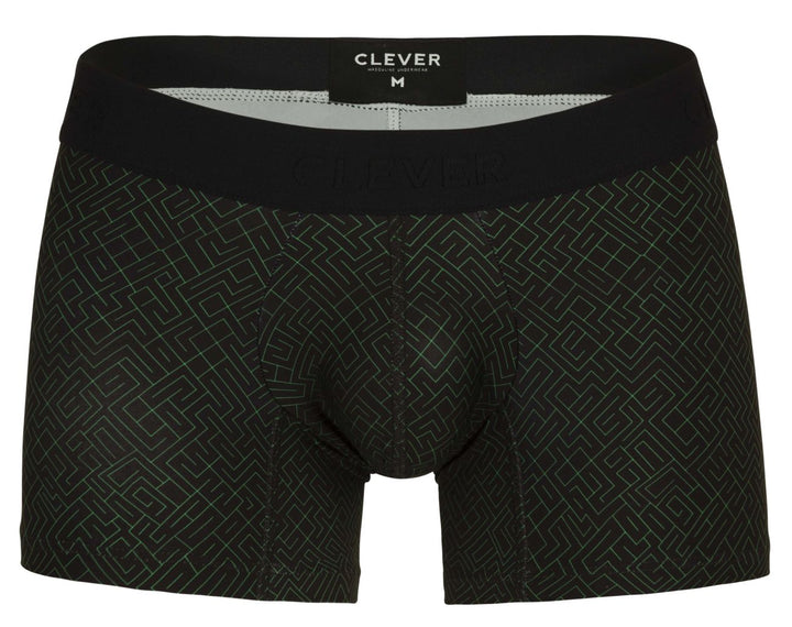 Clever Moda Laberin Men's Trunk Underwear in Black – men's trunks