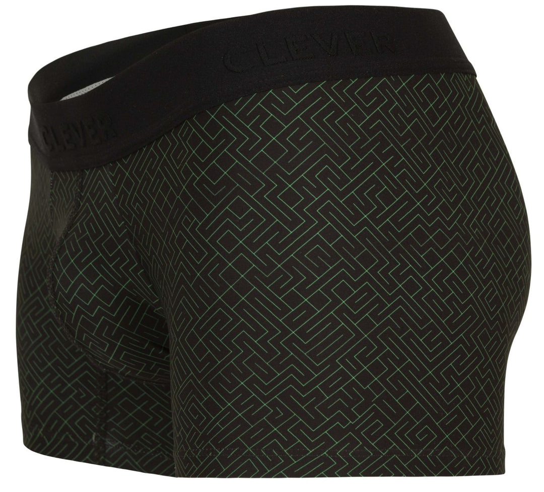 Clever Moda Laberin Men's Trunk Underwear in Black – men's trunks